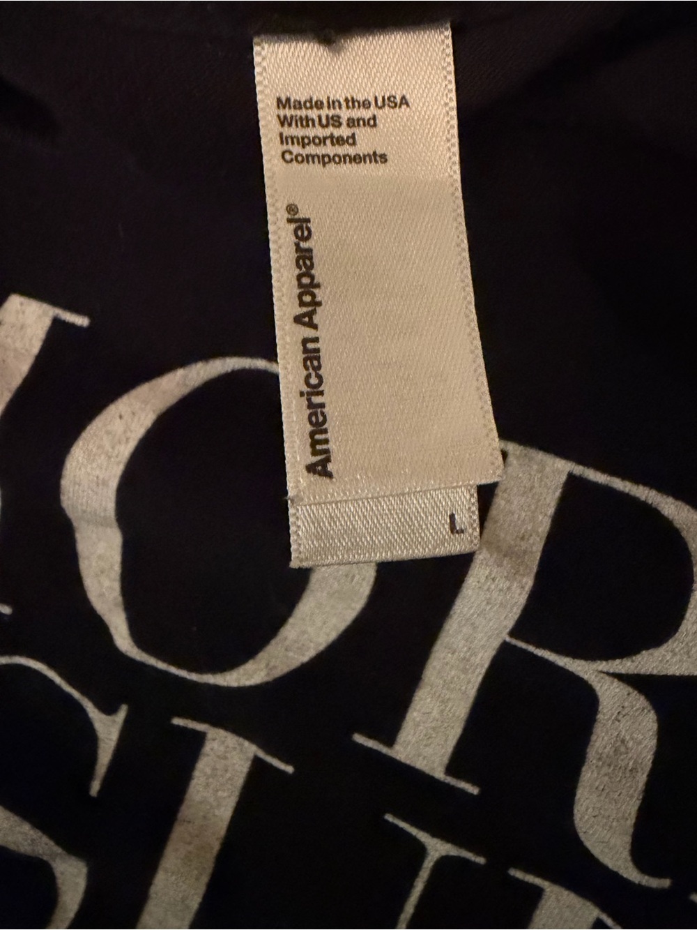 American Apparel Black Crop Tee with 'More Issues Than Vogue' Graphic - Picture 2 of 2